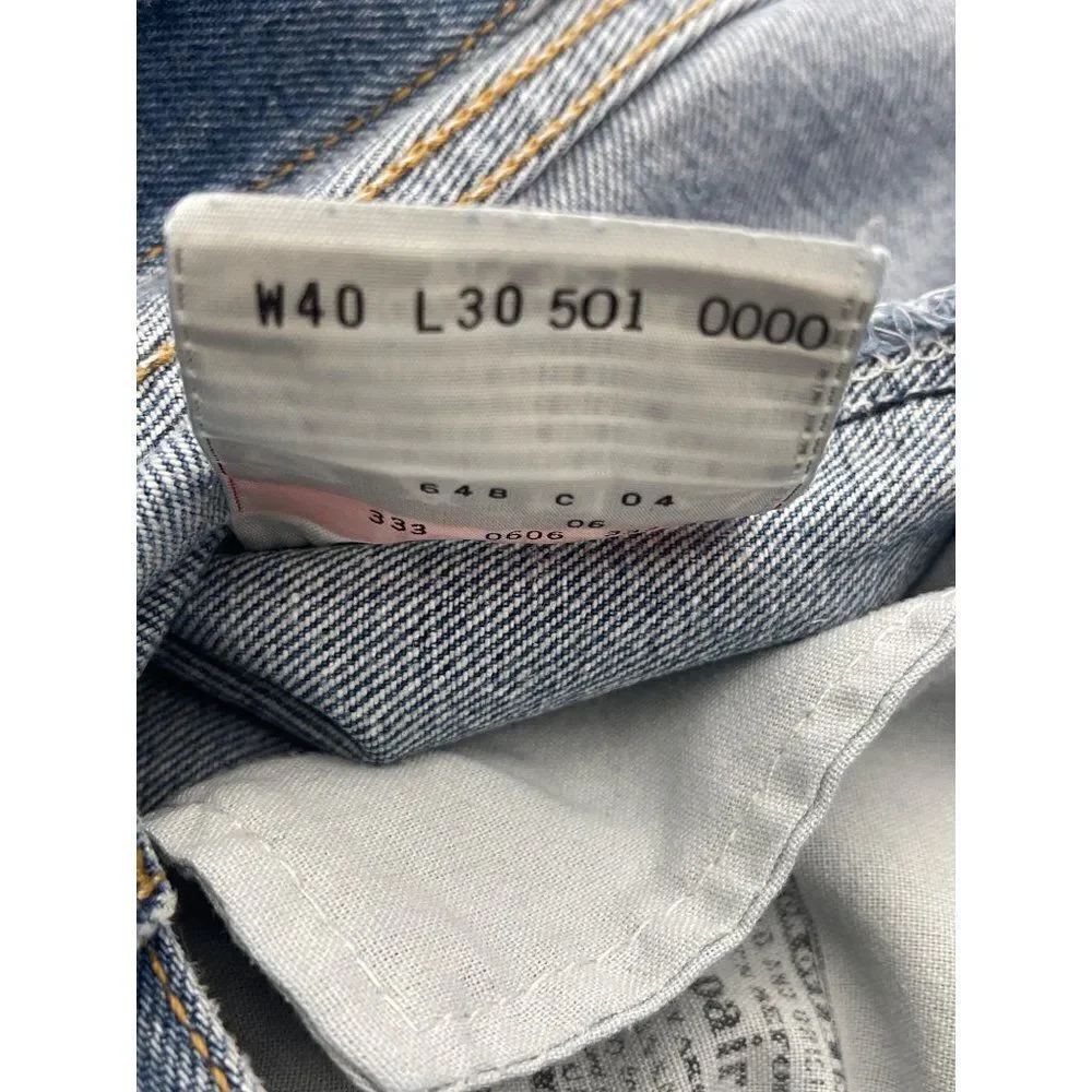 Levi Strauss & Co Light Wash Jeans 501 XX W40 L30